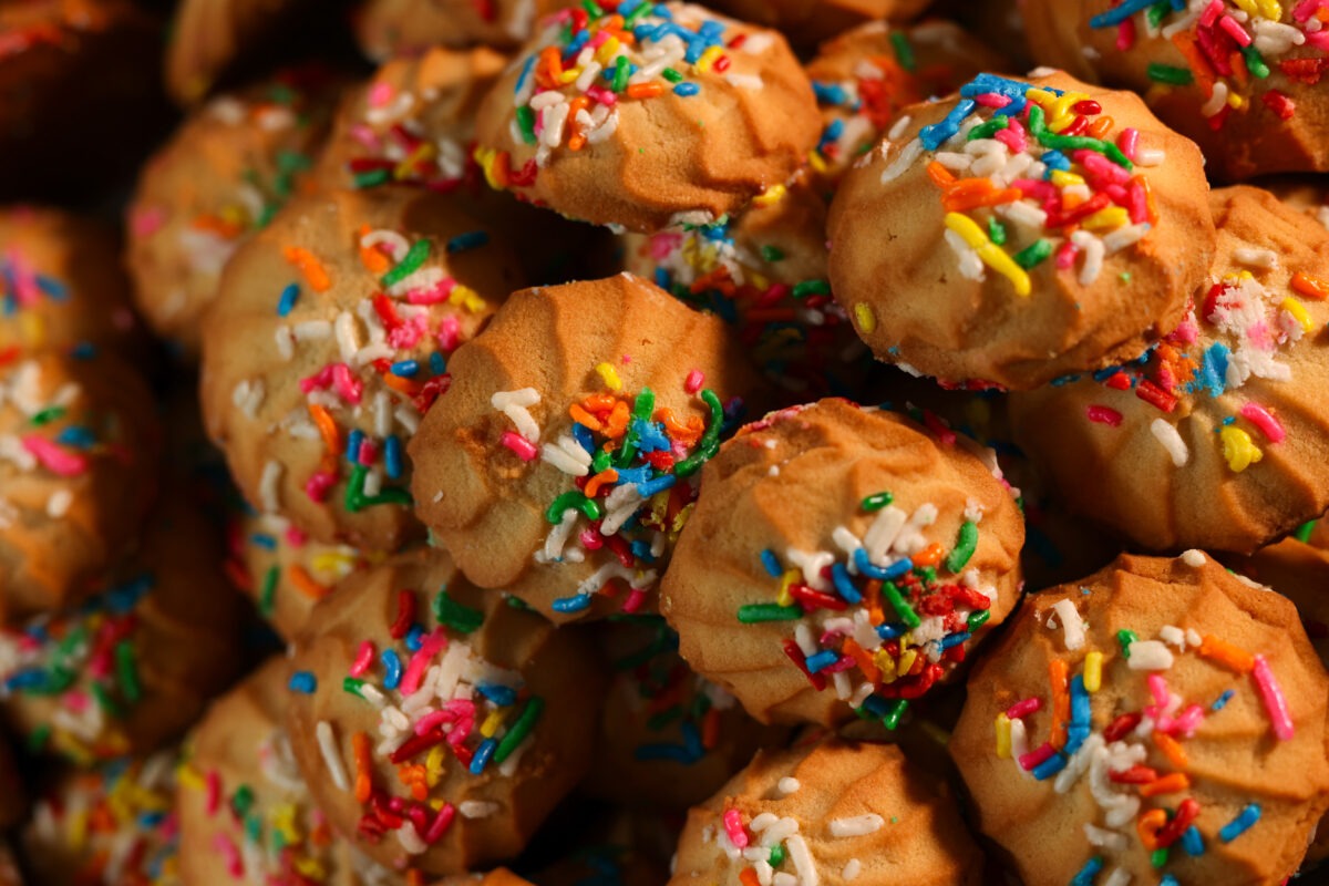 Italian Round Sprinkles Cookies(2)