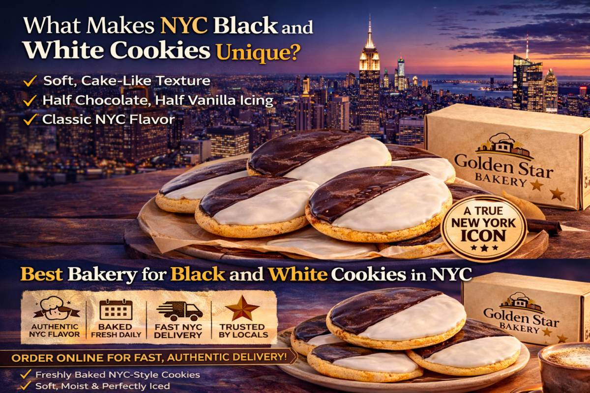 What makes NYC black and white cookies unique