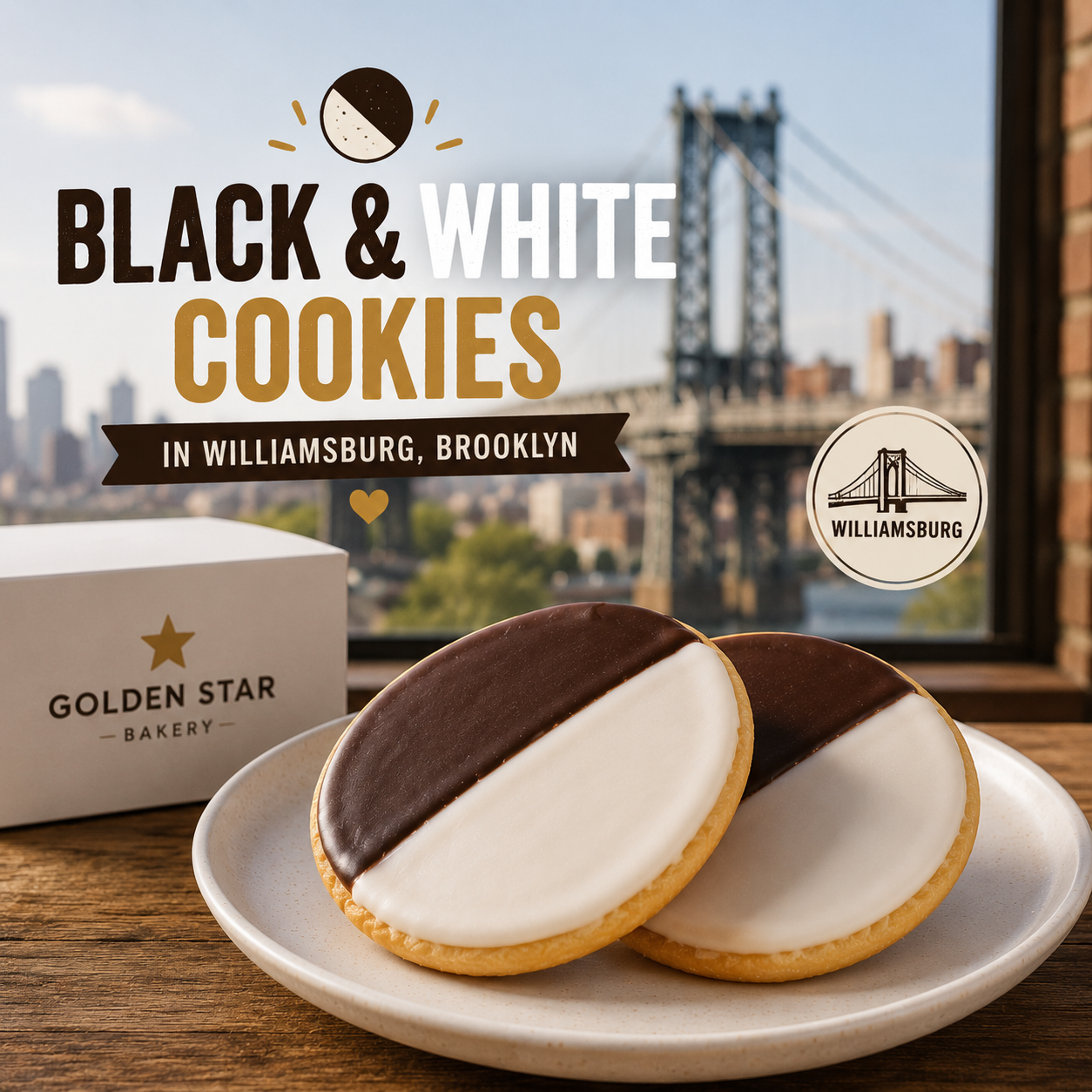 Black and White Cookies in Williamsburg