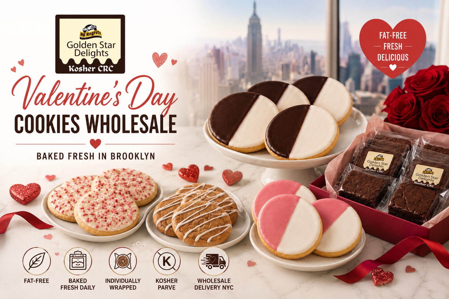 Valentine's Day Cookies Wholesale NYC
